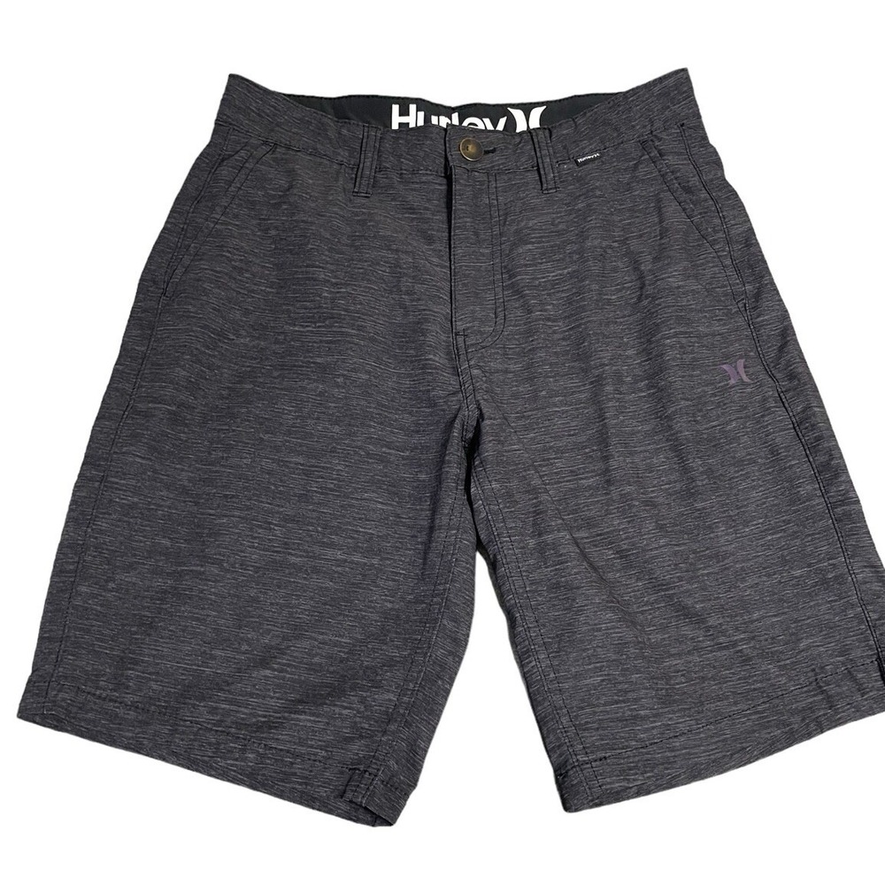 Hurley Board Shorts Dark Gray Men's Size 28 EUC 9.5" Inseam Fast Shipping